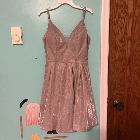 B Darlin | Dresses | Light Pink Sparkly Hoco Dress | Poshmark